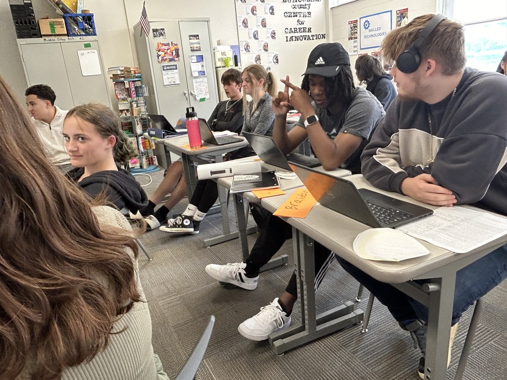 students working