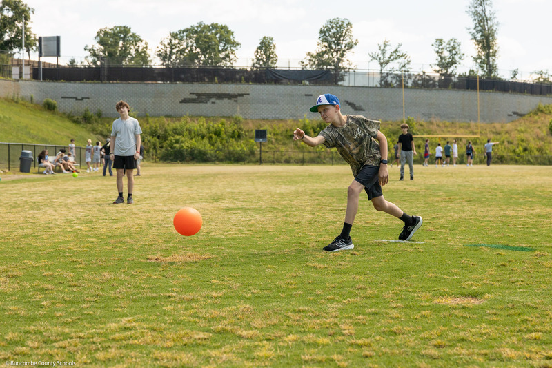 A pitcher throws the ball.