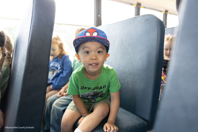student on school bus