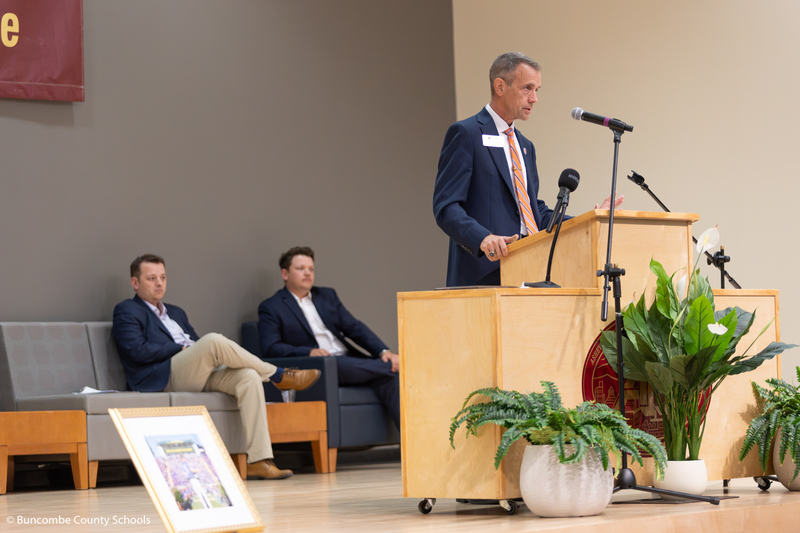 Dr. Jackson speaks on stage.