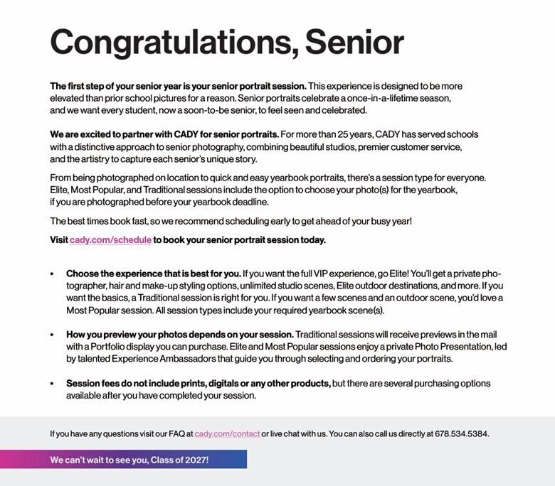 Congratulations, Seniors... how to order portraits