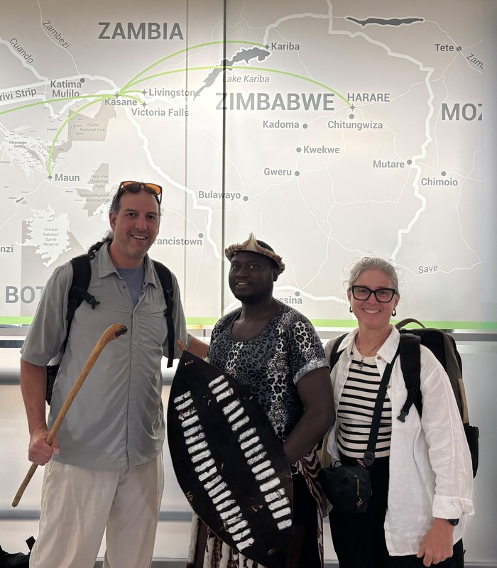 Mr. Dezio and Ms. Shields in South Africa. 