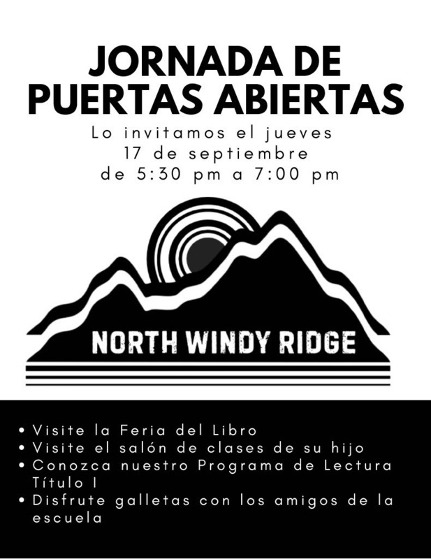 Spanish Open House flyer