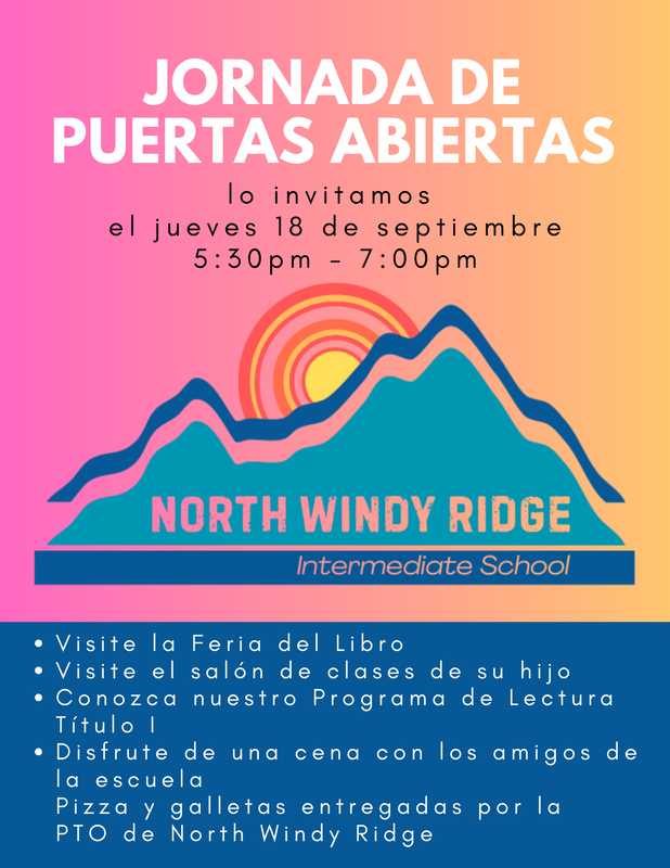 Spanish Open House invitation