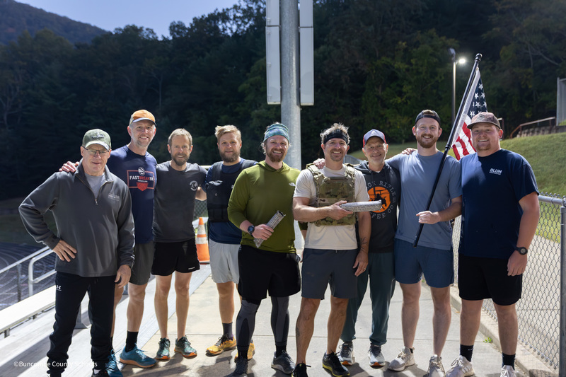 Veterans who ran stairs