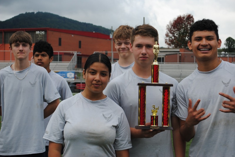 The third place winners from T.C. Roberson High. 