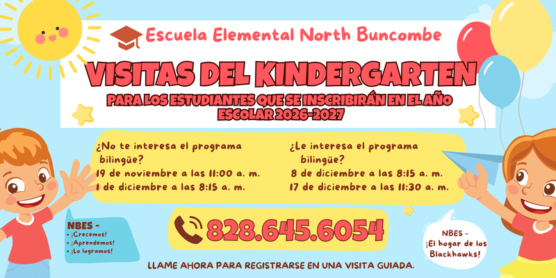 Kindergarten Tours for students enrolling in the 26-27 school year