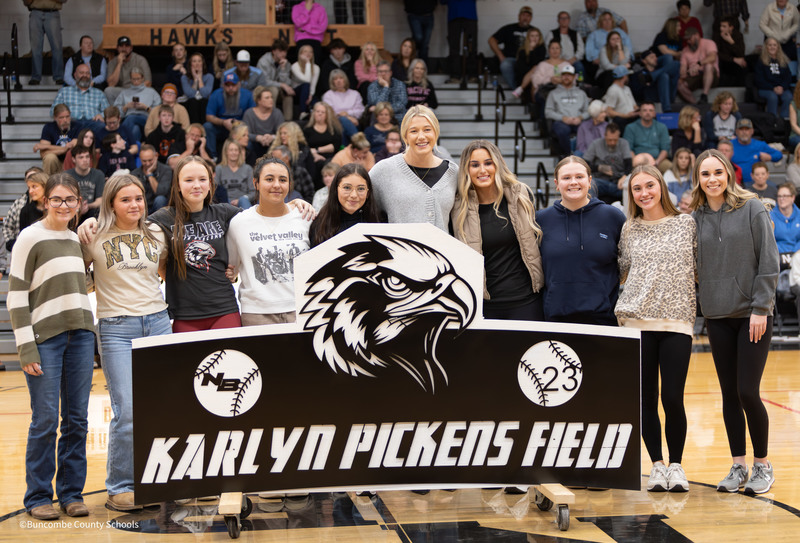 Karlyn with the NBHS softball team