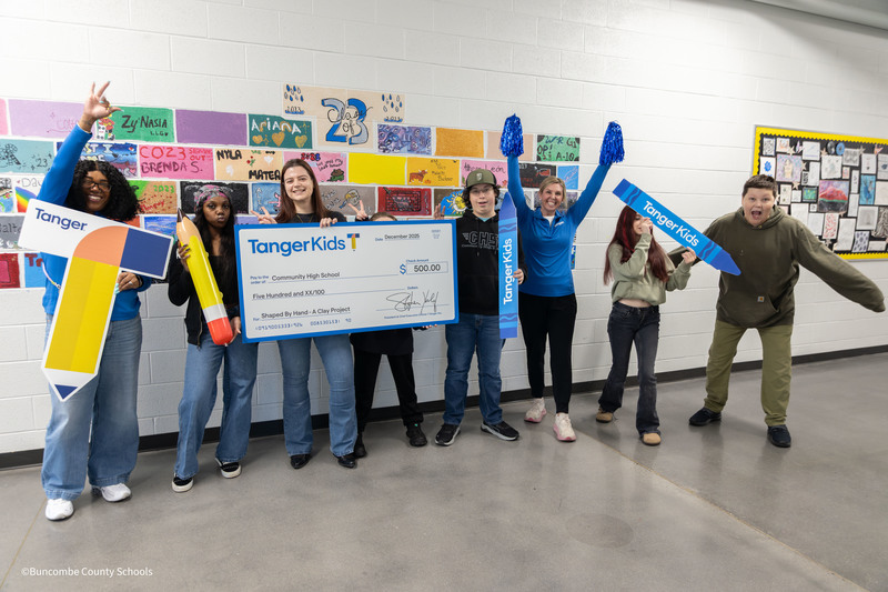 community high school check presentation