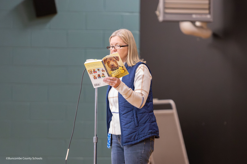 principal dana haney reading book