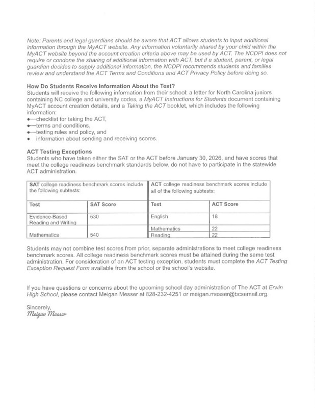 ACT Parent Letter pg 2