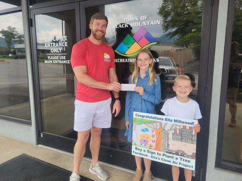 Ella raising money for her service project. 