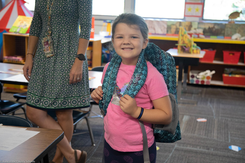 Students having fun at Meet the Teacher