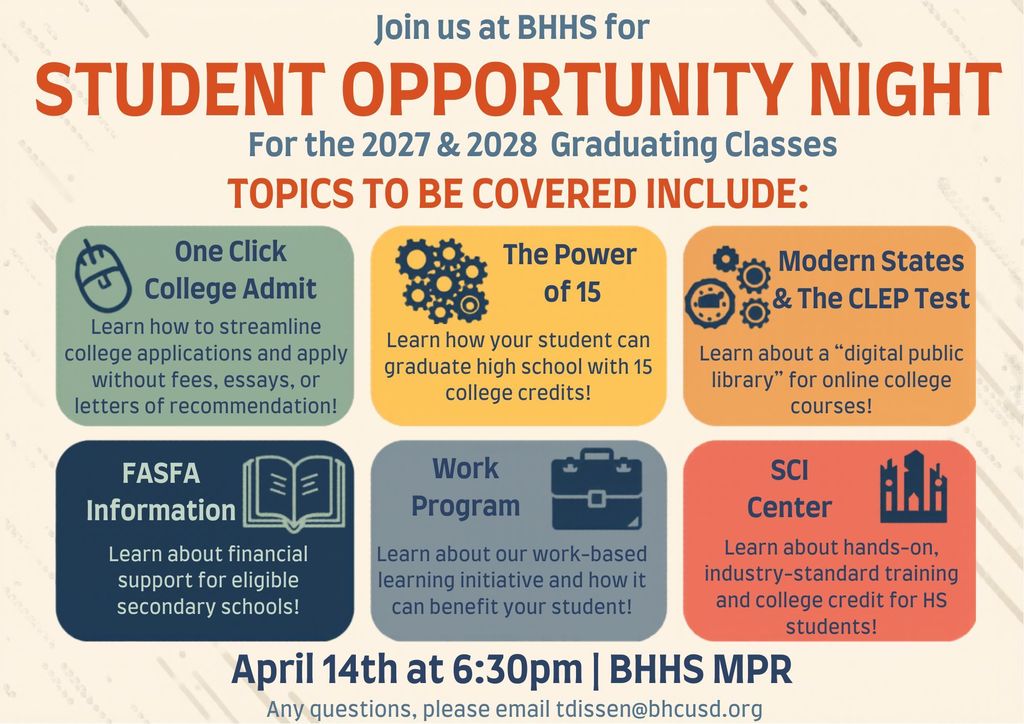 Student Opportunity Night