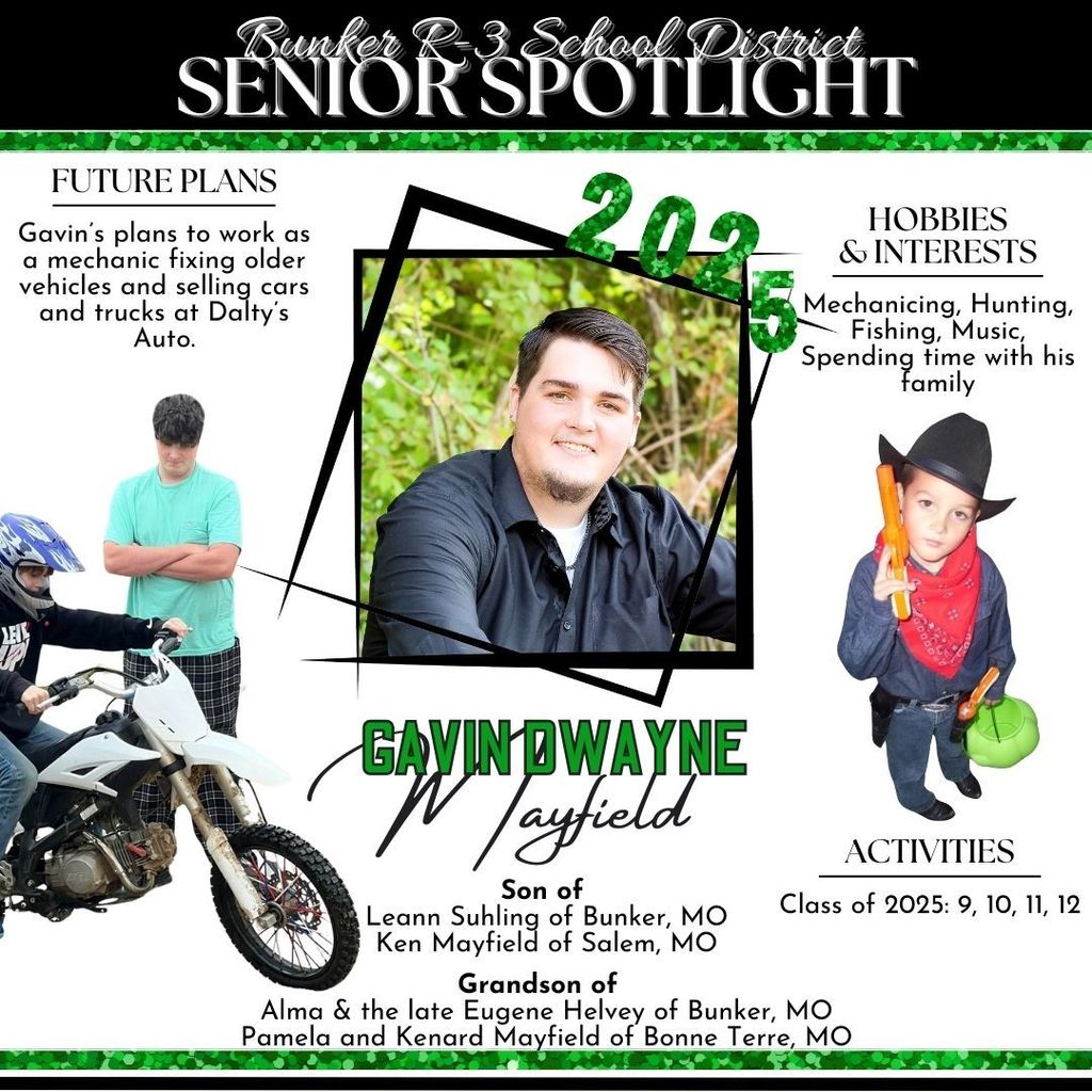 Bunker R-3 Senior Spotlight: Gavin Mayfield