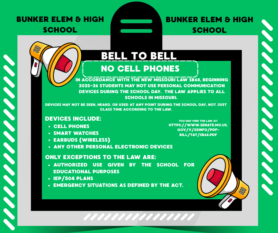Cell Phone Policy Update