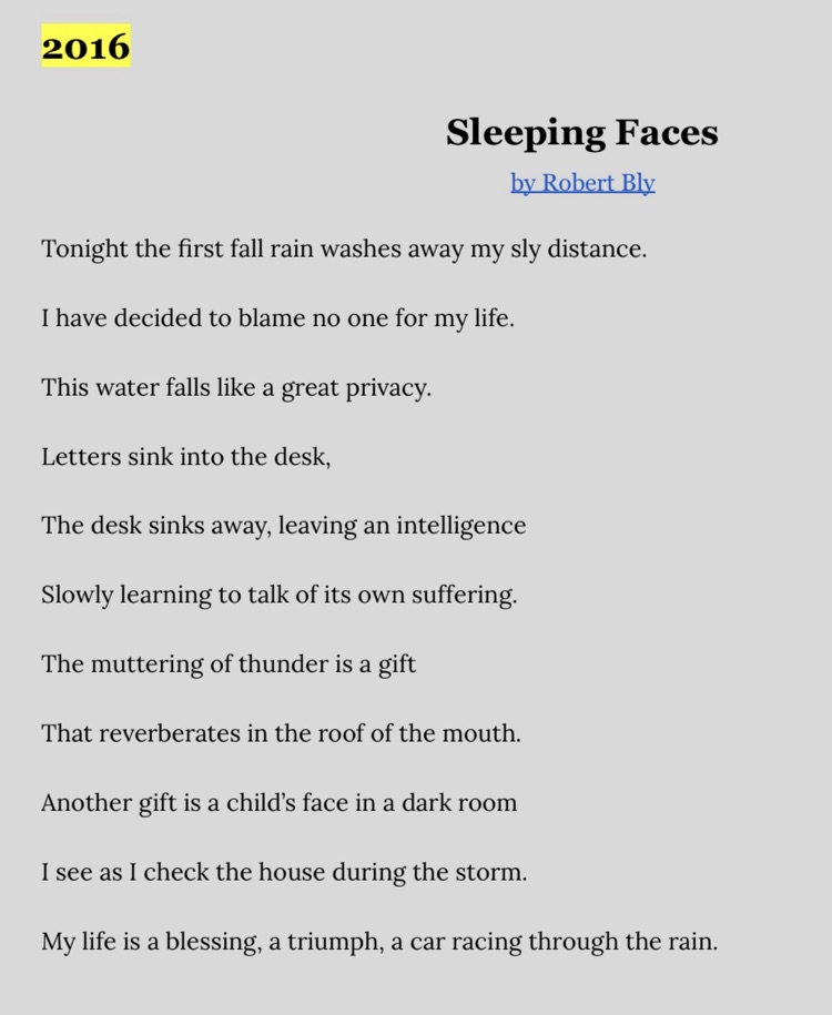 “Sleeping Faces"