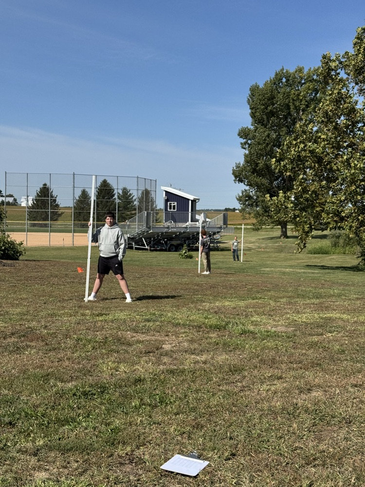 Ag Construction has been learning about surveying land. Last week the students got to put their skills to the test by doing a profile leveling survey on the school grounds! 