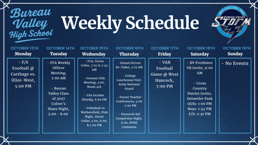 Weekly Schedule