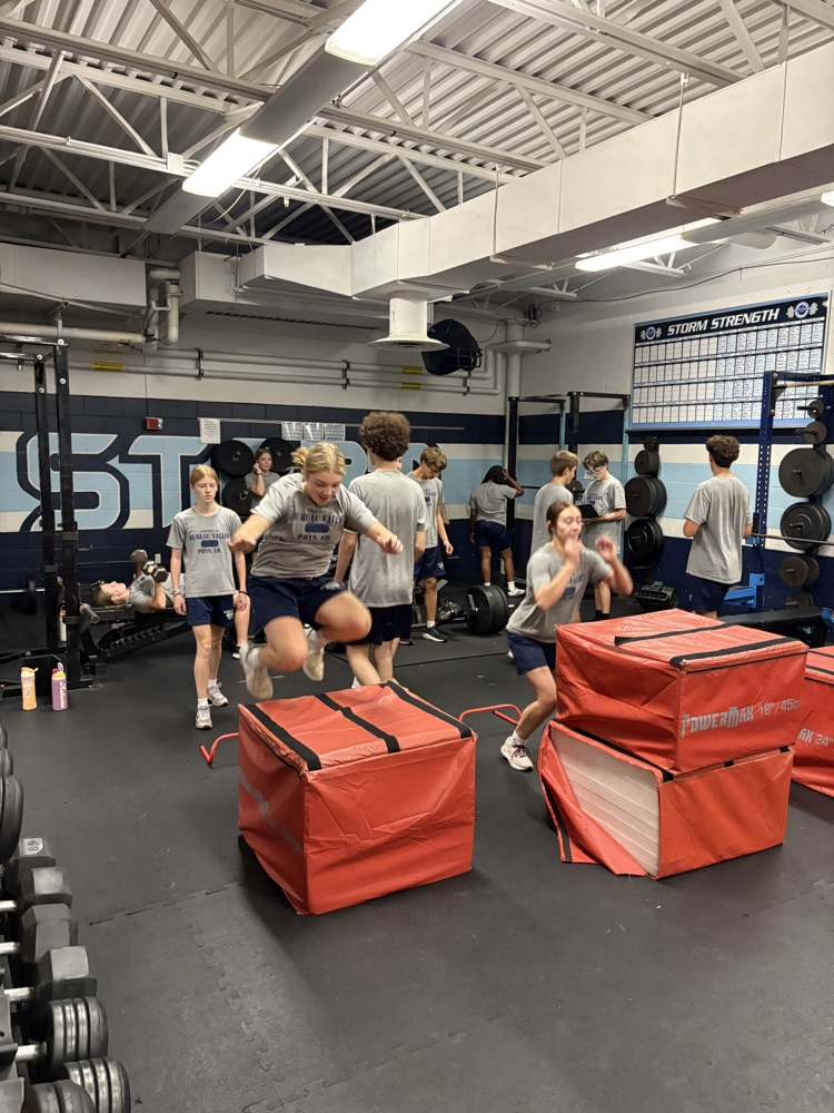 Strength students have been working on explosiveness this week to increase their athleticism.