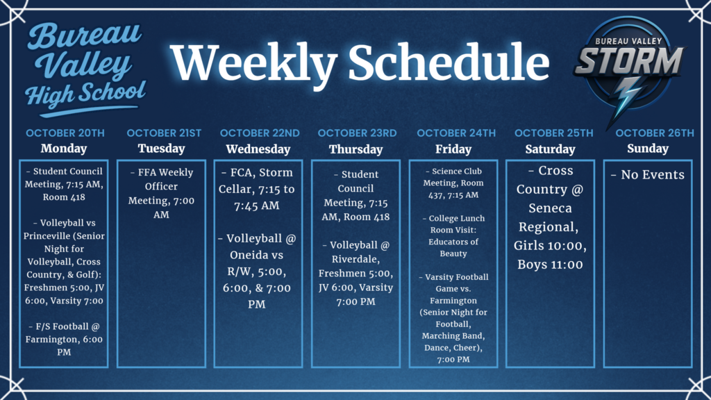 Weekly Schedule