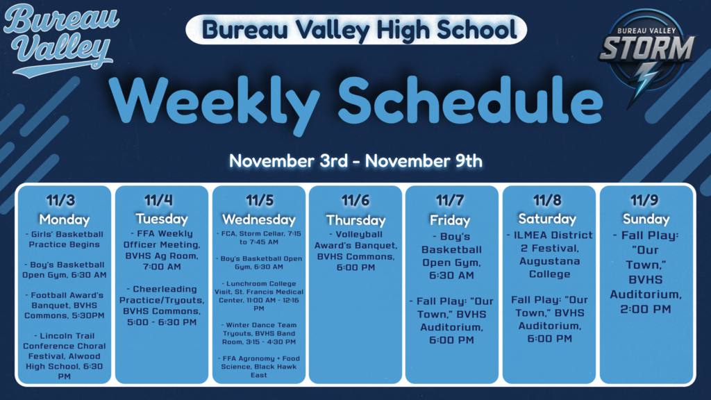 Weekly Schedule