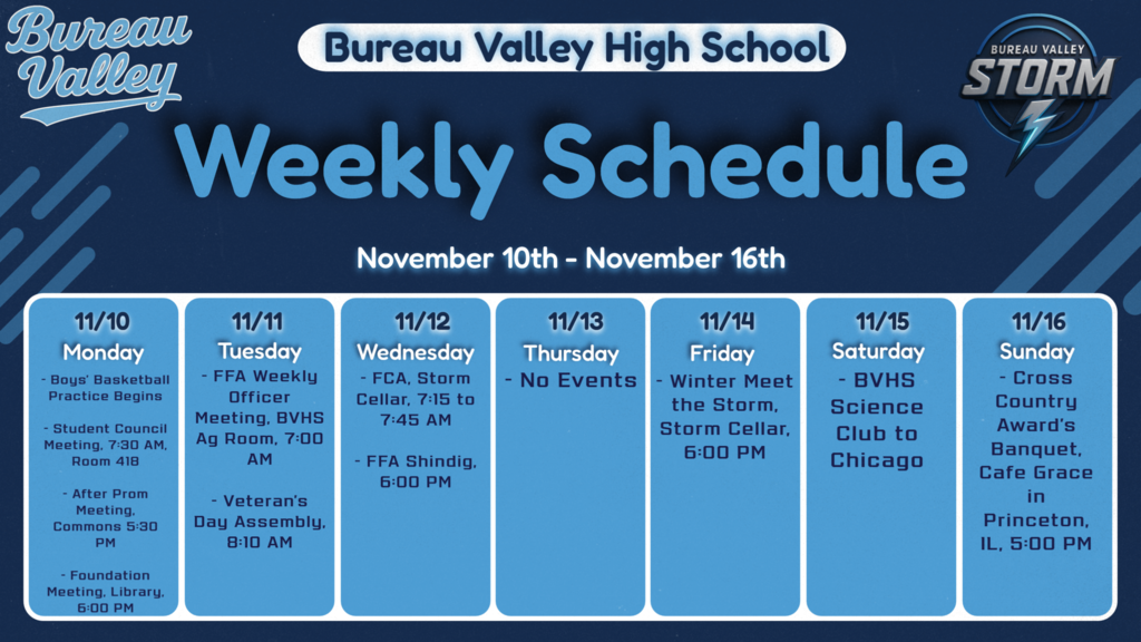 Weekly Schedule