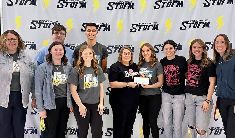 pink night committee members, volleyball captains, NHS advisers, and head volleyball coach