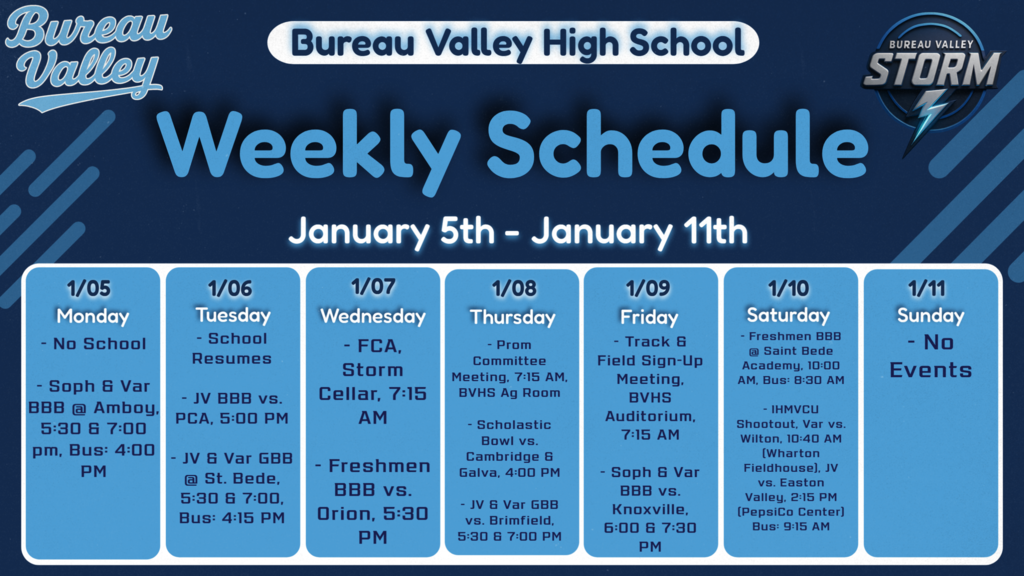 Weekly Schedule