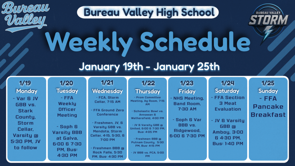 Weekly Schedule