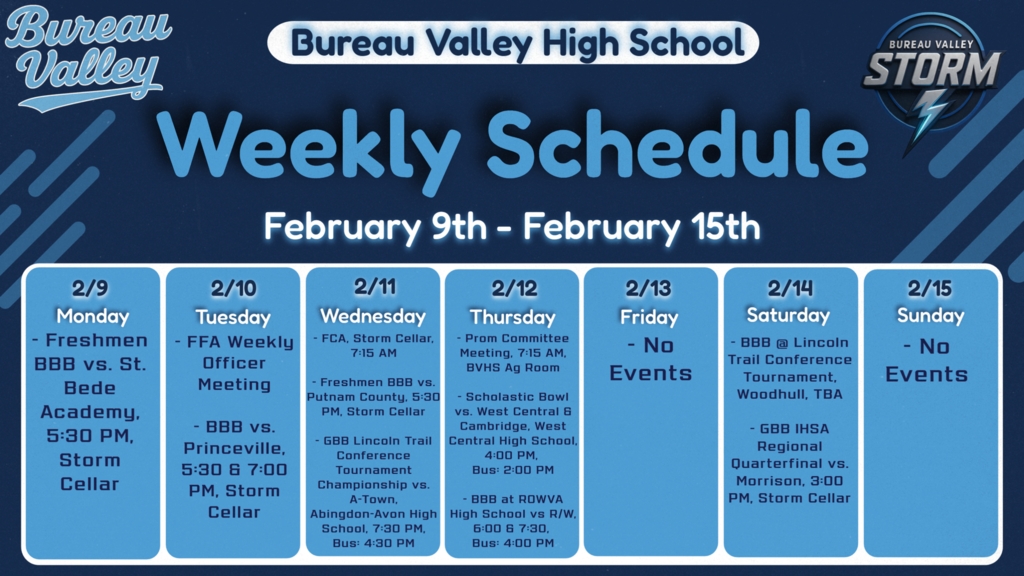 Weekly Schedule