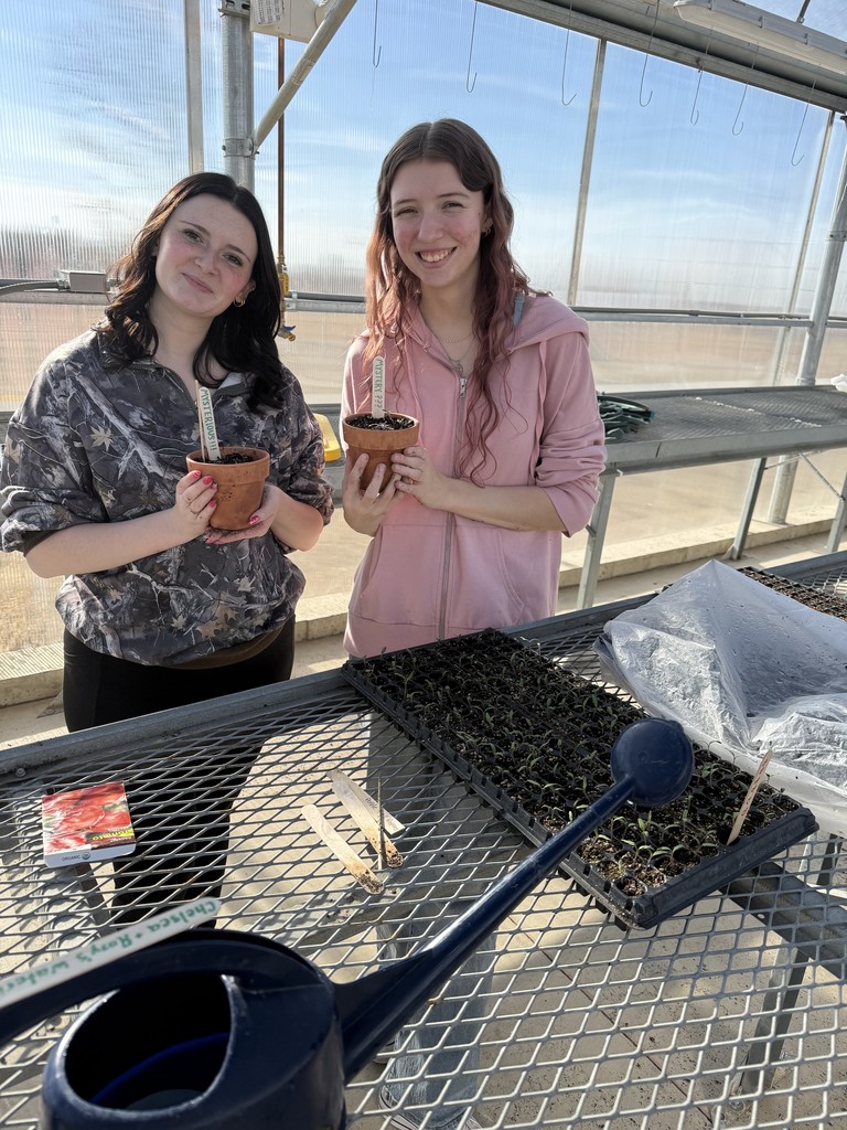 Taking good care of new sprouts!