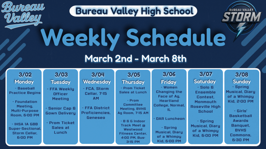 Weekly Schedule