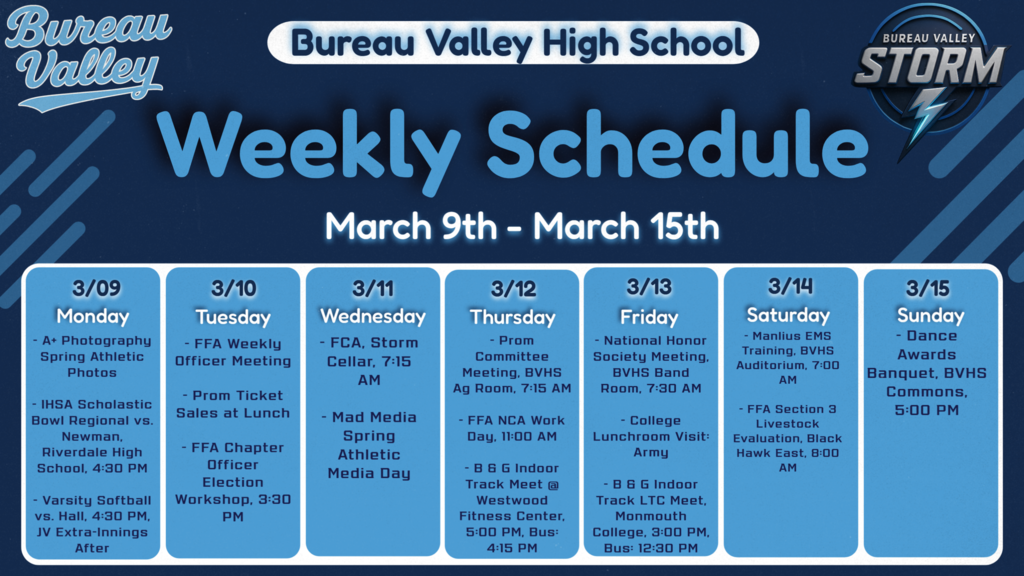 Weekly Schedule