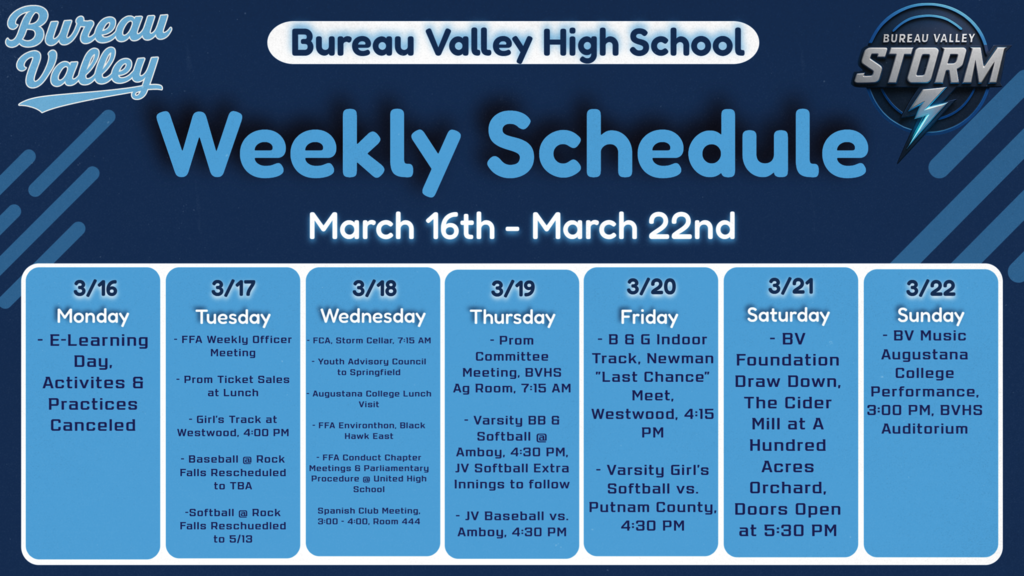 Weekly Schedule