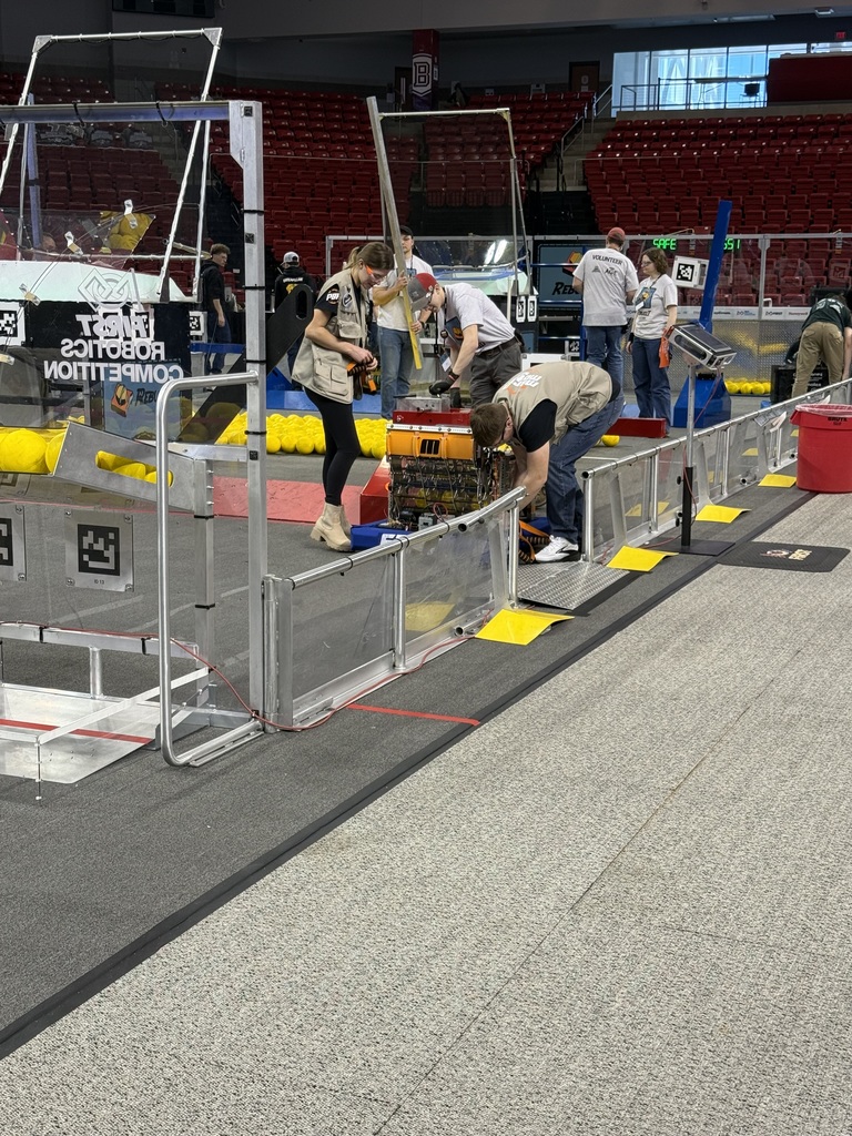 Loading the robot onto the competition field!