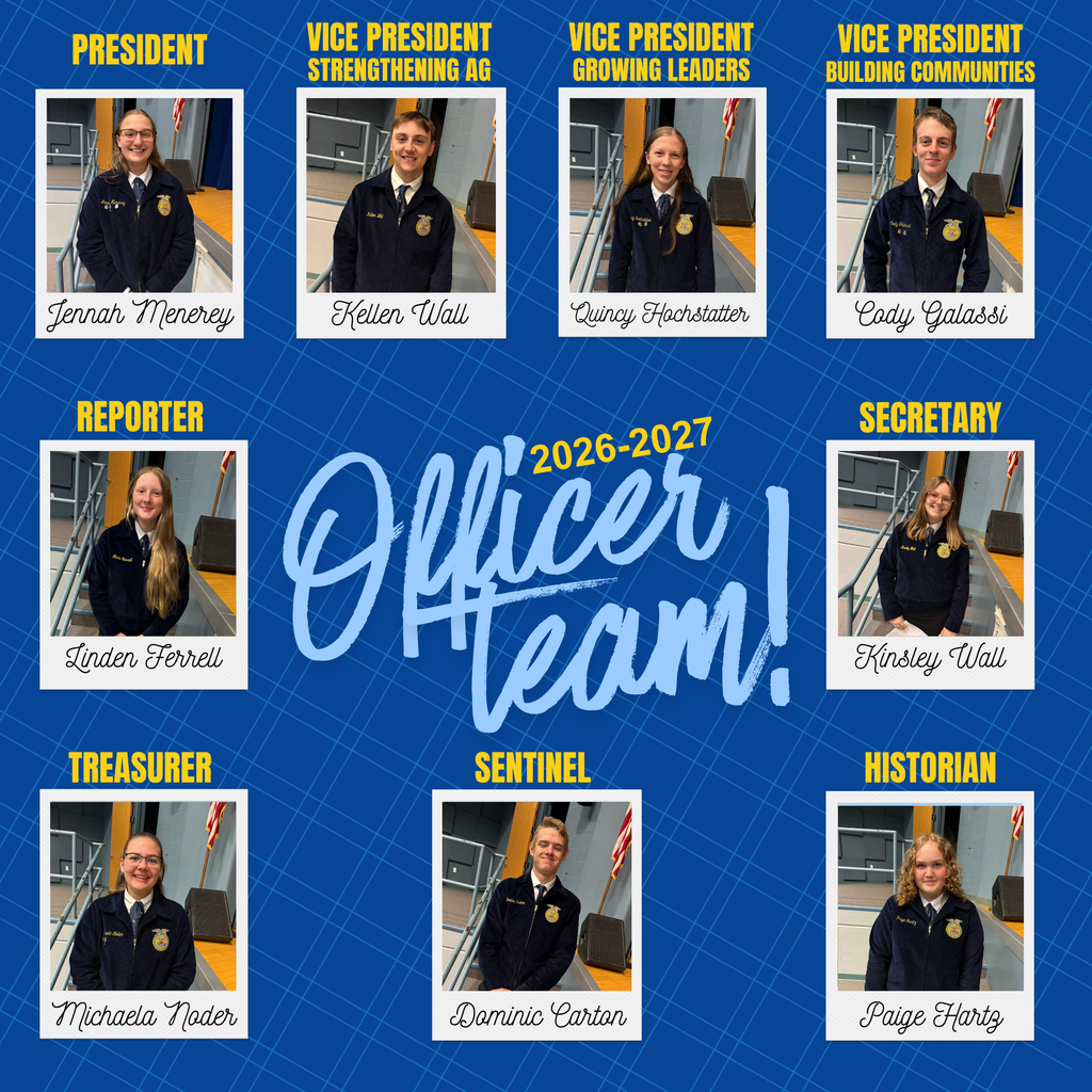 Congratulations to the 2026-2027 BV FFA Officer Team!
