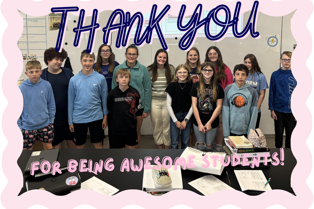 The Bureau Valley Ag Department said “see you later” to a very special part of our program today. Miss Merriman finished student teaching after a fantastic semester here at BV.  Throughout her time with us, Miss Merriman has built meaningful relationships with students, brought energy and enthusiasm into the classroom, and made a lasting impact on our program. She has touched the lives of so many students through her encouragement, patience, and passion for agriculture education.  Miss Merriman will graduate in May from Illinois State University and will be starting the ag program at Rock Falls this fall. We are excited to see all that she will accomplish in her own classroom.  We are grateful for the time, effort, and heart she poured into Bureau Valley. She will be greatly missed.