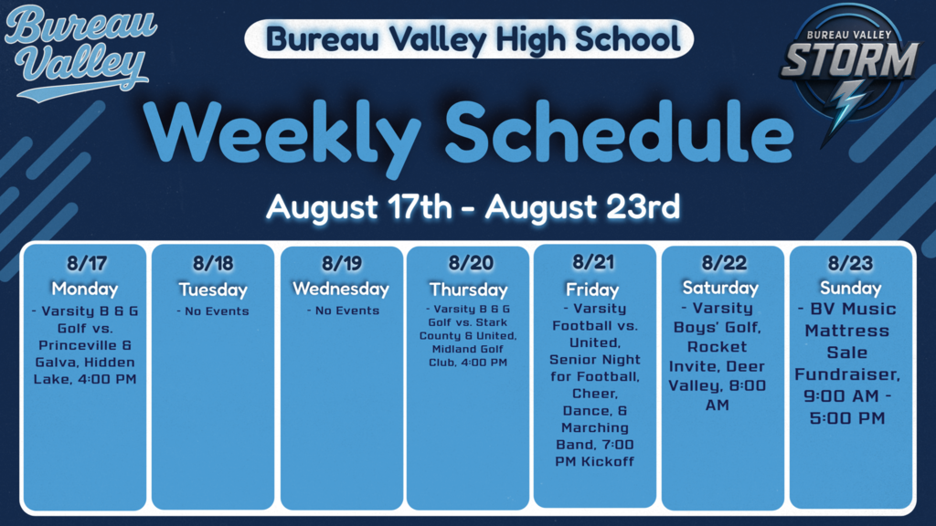 Weekly  Schedule