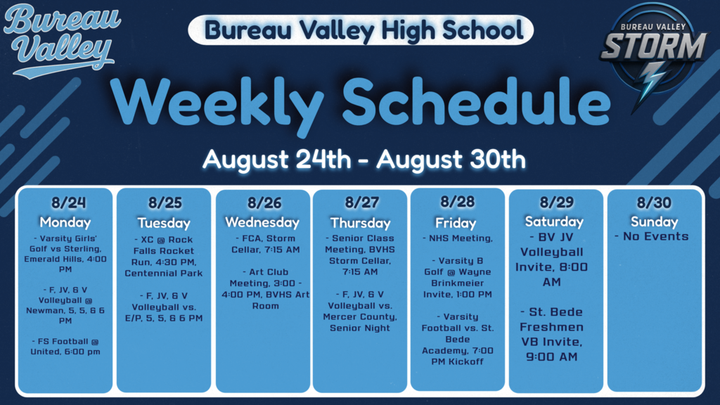 Weekly Schedule