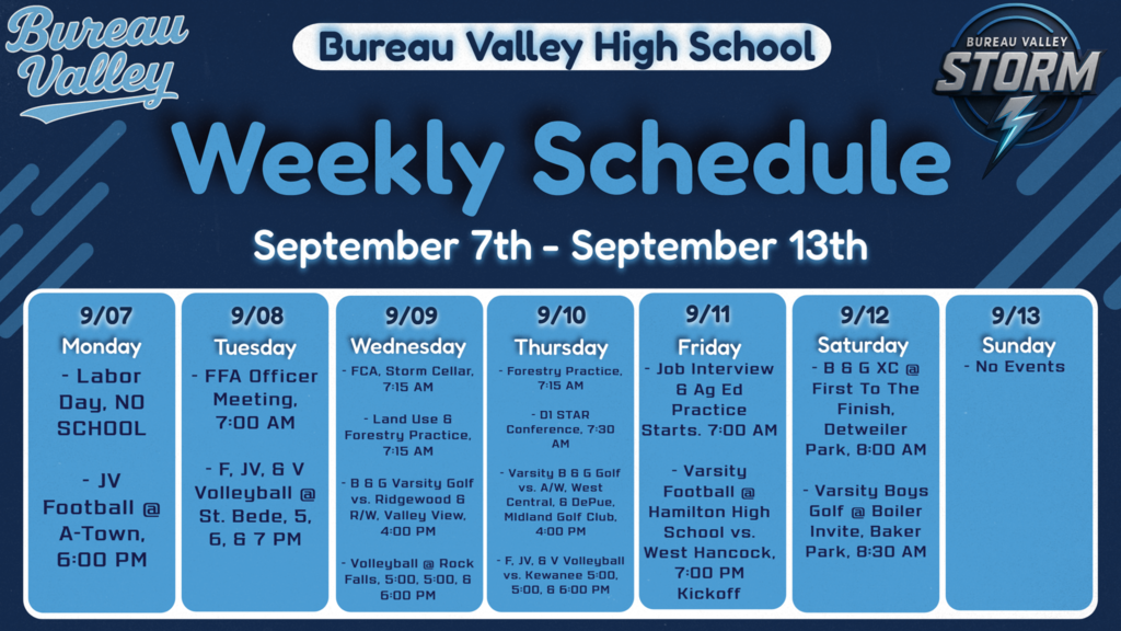 Weekly Schedule