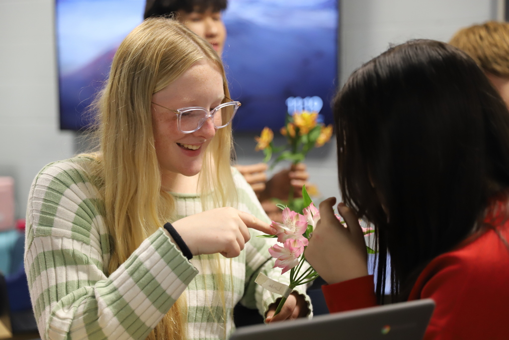 The Horticulture classes have been learning about plant anatomy and reproduction.  They got to learn hands-on this past week by dissecting flowers and cross-pollinating! 
