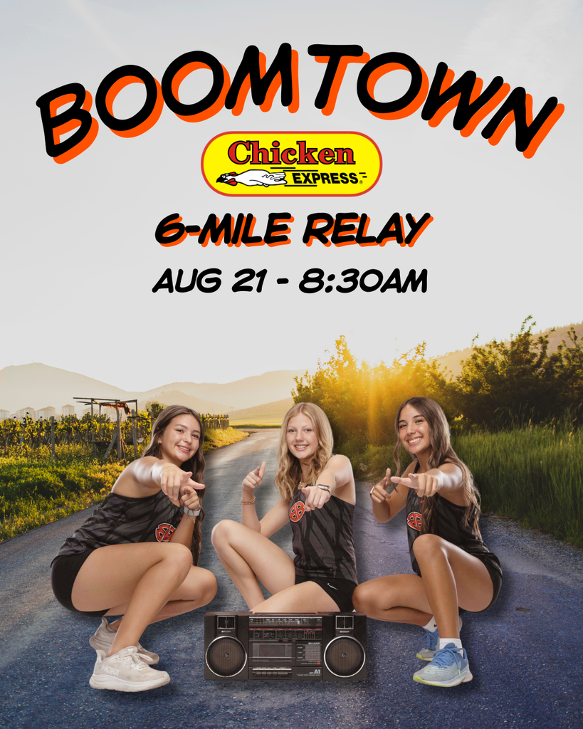 BOOMTOWN CHICKEN E 6 MILE RELAY AUG 21 8:30 AM