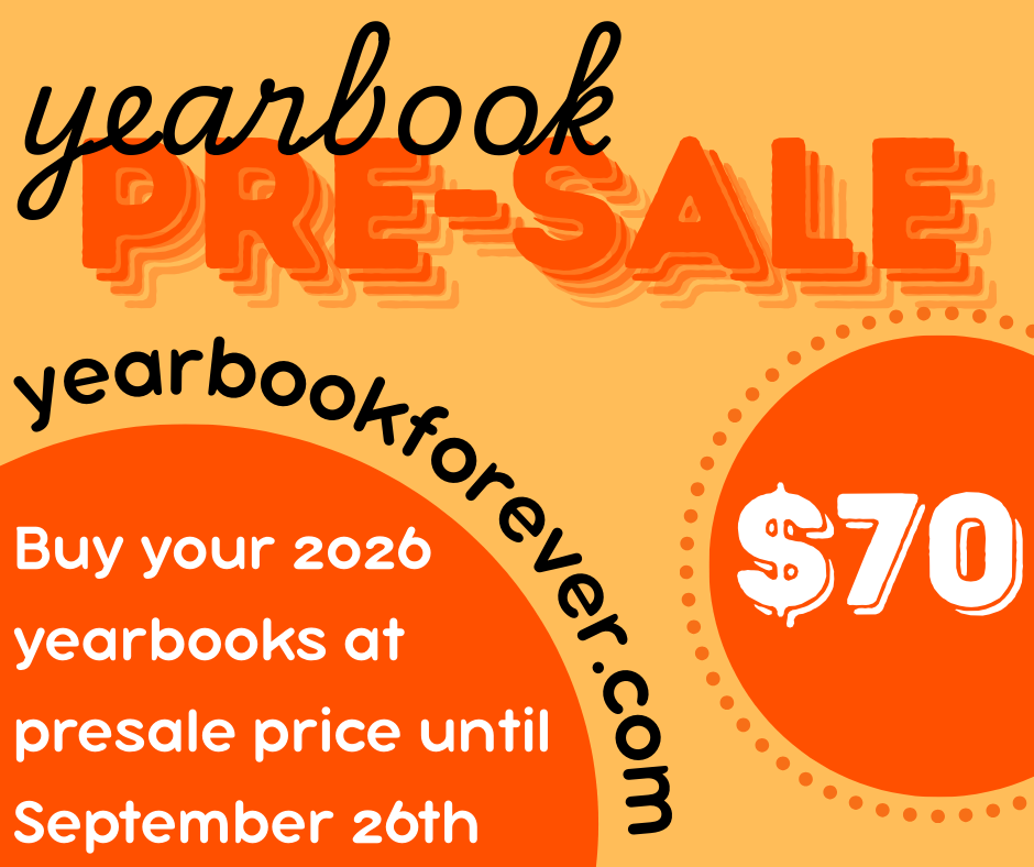 The school yearbook is a timeless keepsake of memories, friends, and the school year! The yearbook presale is on now for just $70 online. This special price is available until September 26th. After this date, the price will increase. Don't miss out on this great price and be sure to secure your copy today! You can purchase your yearbook easily online at yearbookforever.com