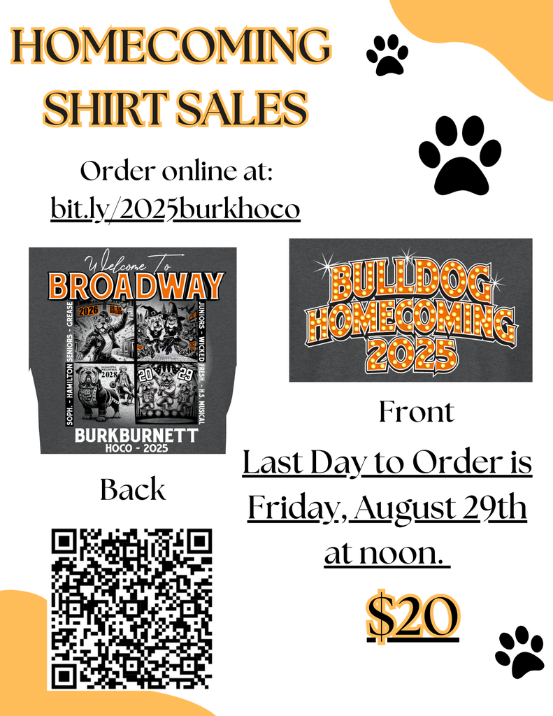 Order your homecoming t-shirts today