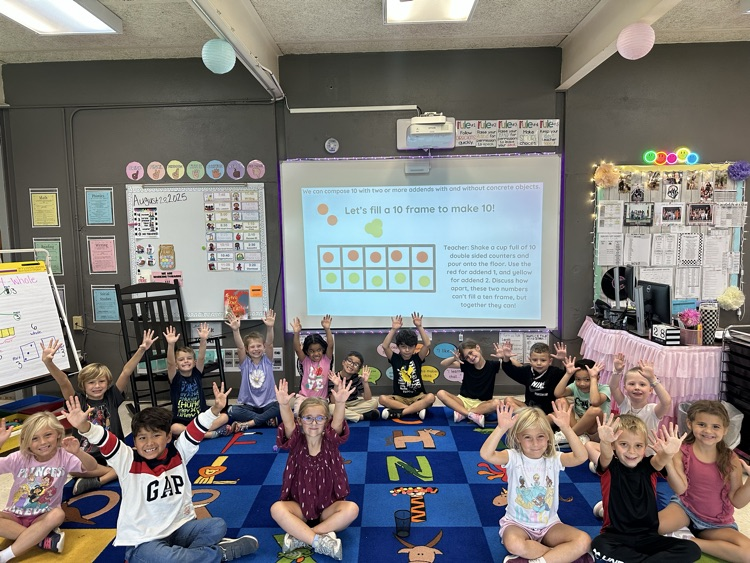 composing numbers to 10. ten frame!
