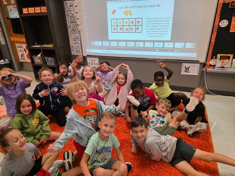 composing numbers to 10. ten frame!