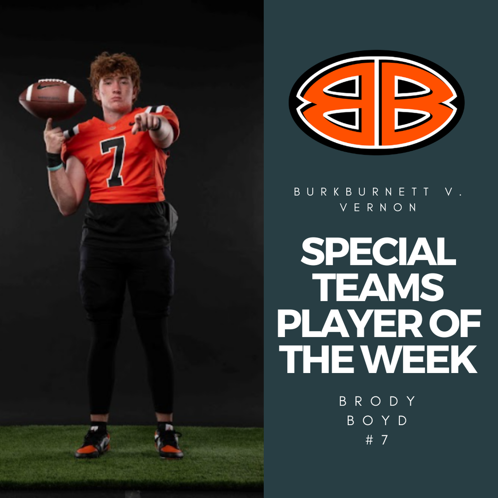 Special Teams Player of the week