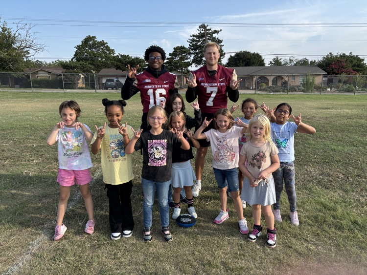 MSU player and students 
