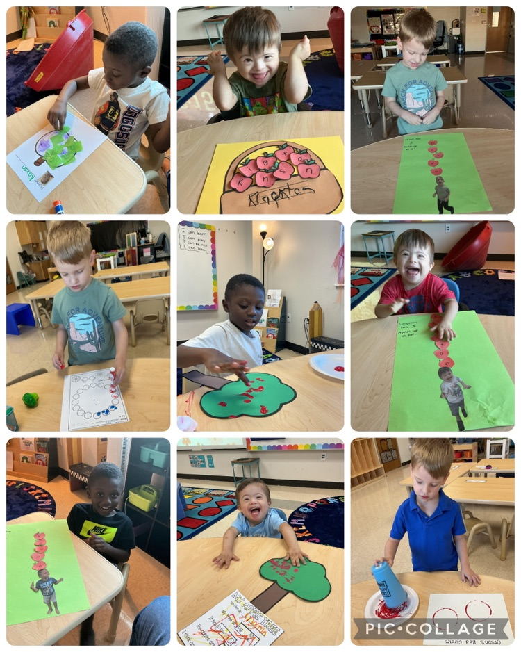 pictures of Mrs. Hughes’ class in red